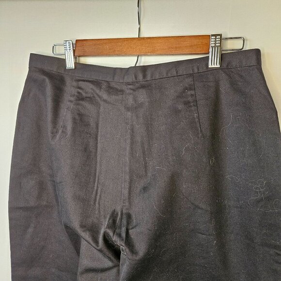 J. Jill Size 14 Stretch Cotton Spandex Straight Leg Black Pants 29" Inseam - Picture 4 of 10